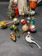 Antiek glazen kerstballen Ajeco, Diversen, Kerst, Ophalen of Verzenden, Gebruikt