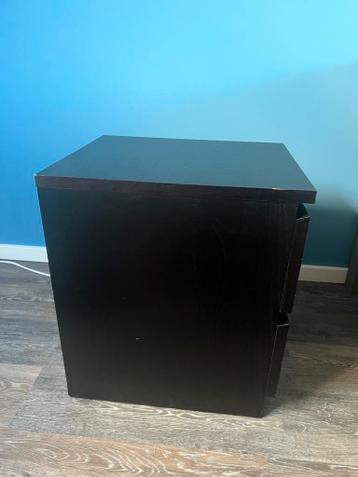Ikea Malm nachtkastje - donkerbruin/zwart - afbeelding 5