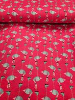 Nieuw!!! Tricot stenzo roze flamingo, Hobby en Vrije tijd, Stoffen en Lappen, Nieuw, Ophalen of Verzenden, Roze
