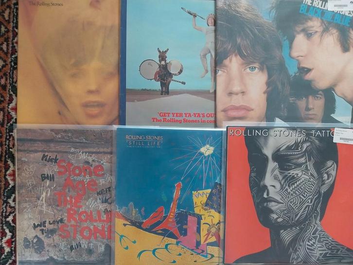 14 lp's Rolling Stones en solo, Cd's en Dvd's, Vinyl | Rock, Gebruikt, Poprock, 12 inch, Ophalen of Verzenden