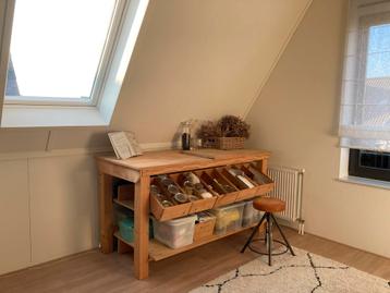 Werkbank met bakjes - 197.5cm breed beschikbaar voor biedingen