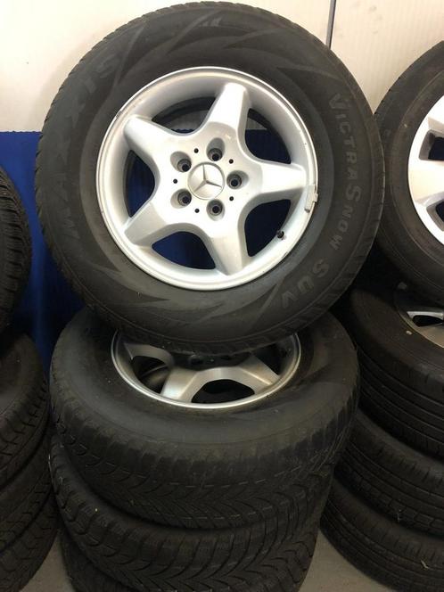 Set Mercedes sportvelgen + banden 235/70R16 winter, Auto-onderdelen, Banden en Velgen, Banden en Velgen, Winterbanden, 16 inch