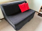 Ikea tweezits slaapbankje donkergrijs, Ophalen, Gebruikt, Tweepersoons, Overige maten