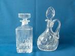 2 x jaren 60 Karaf van kristal puntgaaf, Verzamelen, Ophalen of Verzenden, Zo goed als nieuw, Kristal, Overige typen