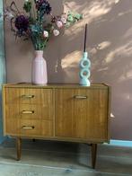 Vintage midcentury kastje, Huis en Inrichting, Gebruikt, Teakhout, 3 of 4 laden, Minder dan 100 cm
