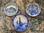 3 Stuks antieke wandborden van de Porceleyne Fles. 75 euro, Ophalen of Verzenden