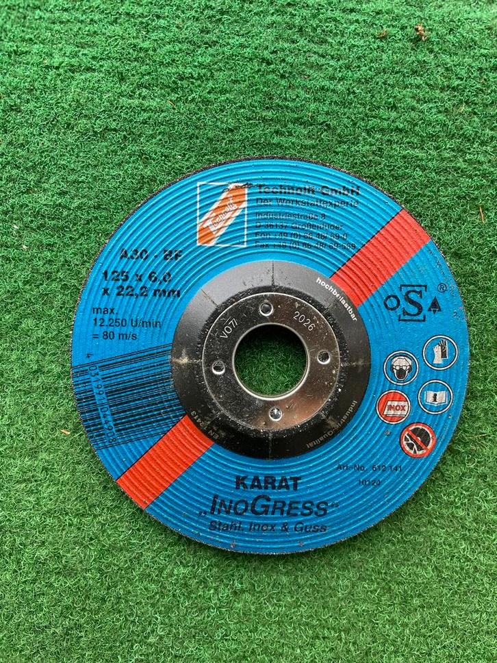 Karat Inogress Schuur-/Slijpschijf 125mm, Doe-het-zelf en Verbouw, Gereedschap | Schuurmachines, Nieuw, Overige typen, 1200 watt of meer