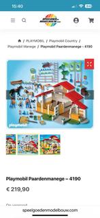 Playmobil manege 4190, Ophalen of Verzenden, Gebruikt