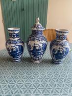 Delft blauw vazen set, Antiek en Kunst, Ophalen