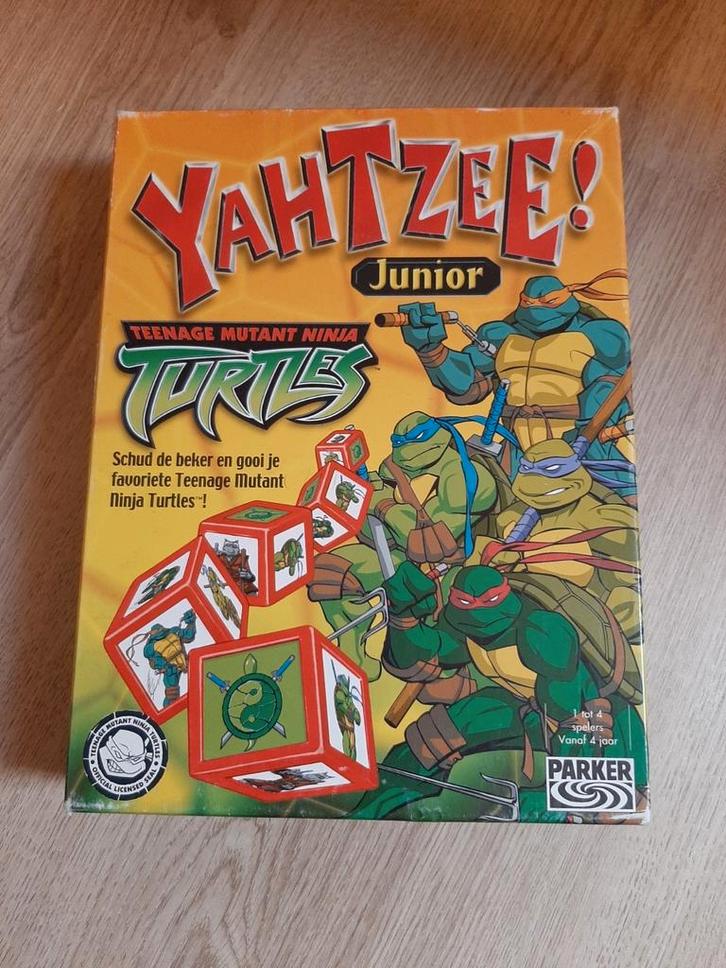 Teenage mutant ninja turtles yahtzee spel, Hobby en Vrije tijd, Gezelschapsspellen | Kaartspellen, Ophalen of Verzenden