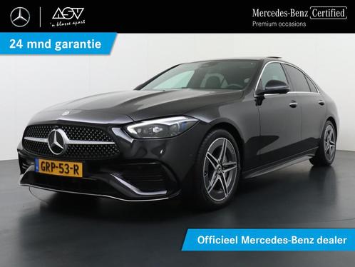 Mercedes-Benz C-klasse 180 AMG Line Panoramadak, stoelen met, Auto's, Mercedes-Benz, Bedrijf, Te koop, C-Klasse, 360° camera, ABS