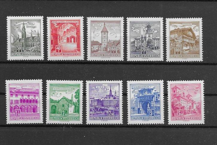 Oostenrijk 1962, Michel 1111 t/m 1120, Postfris., Postzegels en Munten, Postzegels | Europa | Oostenrijk, Postfris, Verzenden