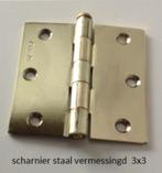 AXA scharnier vermessingd 76x76mm, -, AXA, -, Nieuw