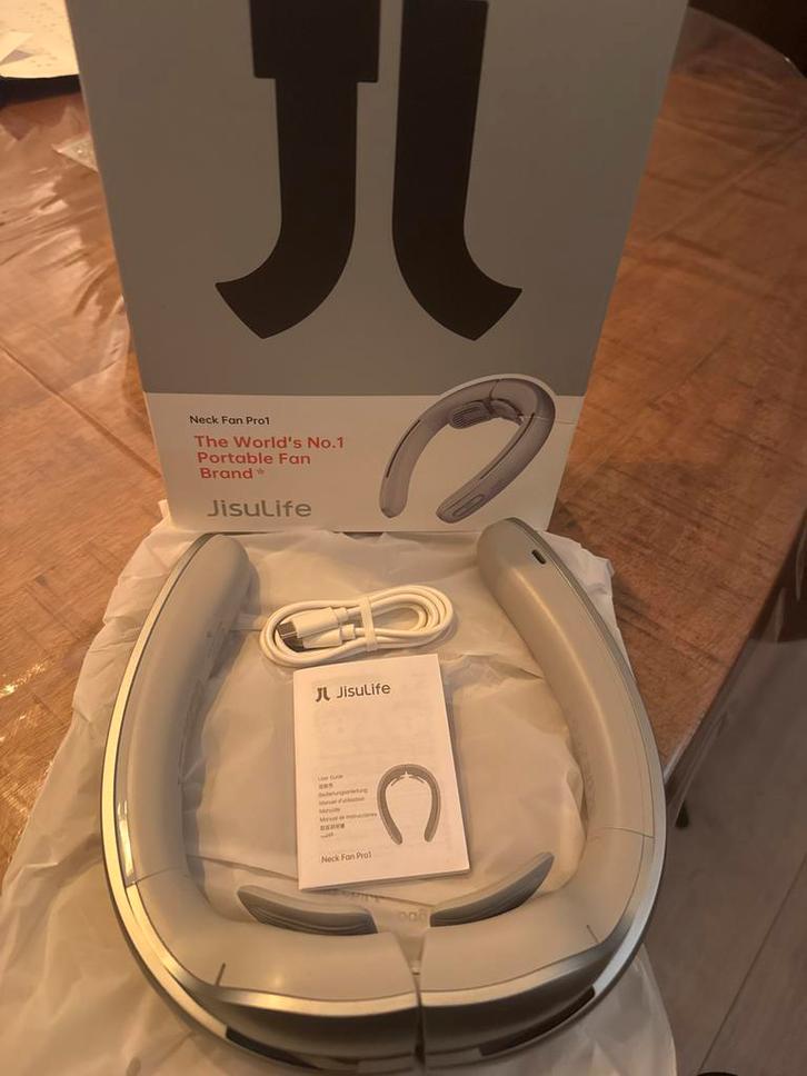 JisuLife Draagbare Nekventilator Pro - Nieuwstaat, Witgoed en Apparatuur, Ventilatoren, Nieuw, Ophalen of Verzenden