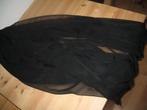 Restantje Coupon Zwart Voile Afmeting 1,50 cm x 1,40 cm, Verzenden, 120 cm of meer, Zwart, Nieuw