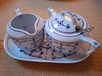 Melk en suiker setje Saksisch blauw, Antiek en Kunst, Ophalen