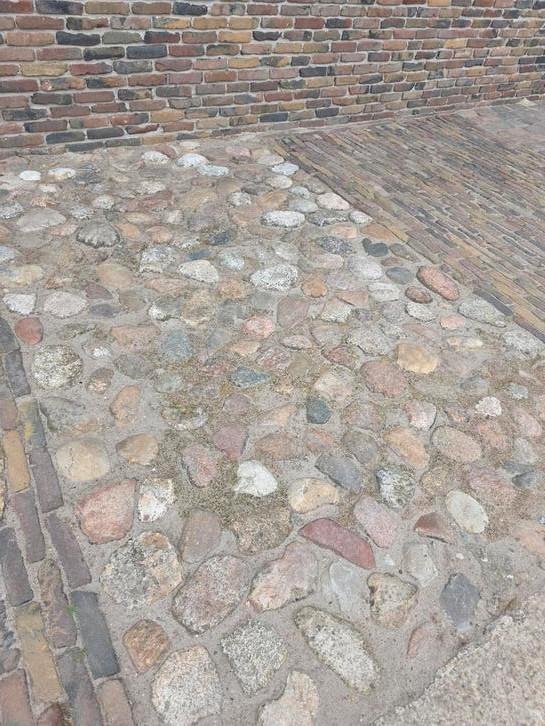 Partij straatmaat veld keien 8 tot 20 cm!, Tuin en Terras, Tegels en Klinkers, Gebruikt, Overige typen, Beton, Ophalen of Verzenden