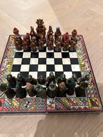 Complete schaakzet uit Peru (handgemaakt), Ophalen of Verzenden