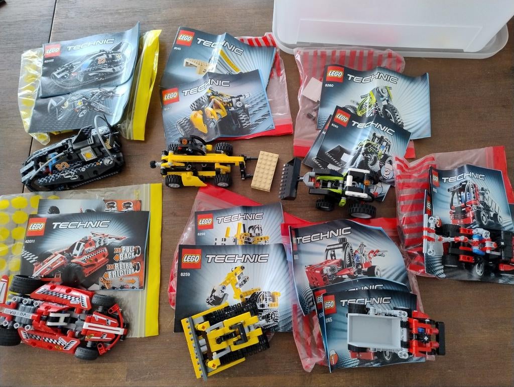 Lego Technic Set Collectie - 7 Sets, 11 Modellen, Kinderen en Baby's, Speelgoed | Duplo en Lego, Zo goed als nieuw, Lego, Complete set