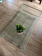 Glazen salontafel + bijzettafel, Huis en Inrichting, Tafels | Salontafels, Ophalen, 100 tot 150 cm, 50 tot 75 cm, Nieuw