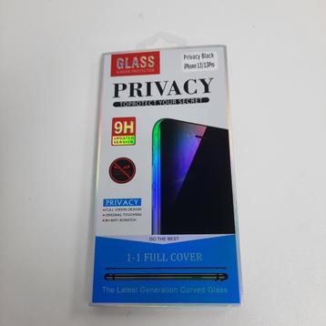 Glass Screenprotector Privacy Black voor Iphone 13/13 Pro beschikbaar voor biedingen
