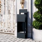 Pakketbrievenbus - Brievenbus - Zwarte -Metaal - 26*41*79 cm, Ophalen of Verzenden, Nieuw, Rvs, Staande brievenbus