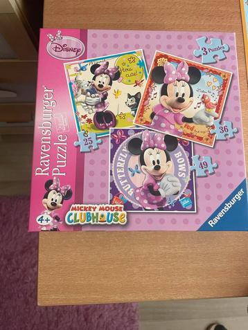 Minnie Mouse Puzzels - 3 Stuks beschikbaar voor biedingen