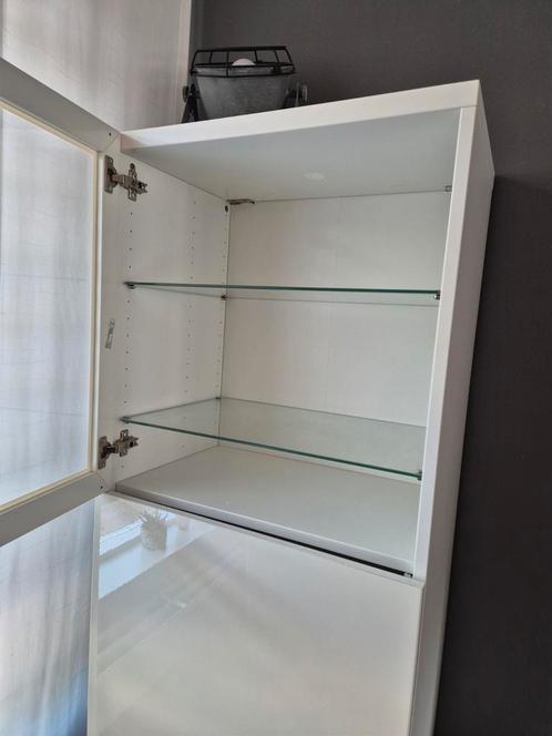 Bestå vitrinekast ikea, Huis en Inrichting, Kasten | Vitrinekasten, Gebruikt, 25 tot 50 cm, Ophalen