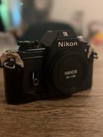 Nikon EM body met hoes - Gebruikt, Audio, Tv en Foto, Fotocamera's Analoog, Ophalen of Verzenden, Gebruikt, Spiegelreflex, Nikon