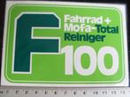 sticker F100 fahrrad + mofa total reiniger, Verzenden, Zo goed als nieuw, Merk