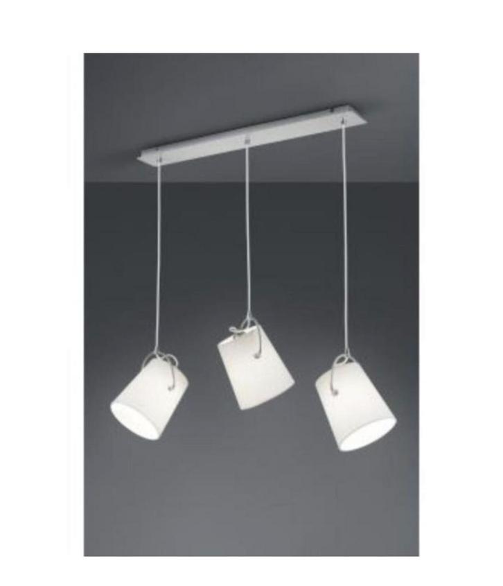 Moderne Hanglamp met 3 Lichtpunten, Huis en Inrichting, Lampen | Hanglampen, Nieuw, 75 cm of meer, Metaal, Ophalen of Verzenden