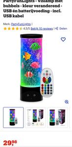 Vis lamp met bubbels NIEUW (USB of batterij), Huis en Inrichting, Ophalen of Verzenden, Nieuw