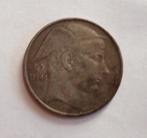 zilveren Belg. munt regent Prins Karel, 1949, Zilver, Ophalen of Verzenden, Losse munt, Zilver