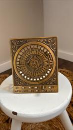 Vintage Zonnewijzer Kalender messing, Antiek en Kunst, Ophalen of Verzenden