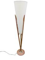 Zeldzame  jaren 60  teak vloerlamp Adrian Pearsall, Ophalen, Gebruikt, Metaal, 150 tot 200 cm