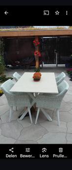 belagio-Kees Smit-Tuinset met tafel en 4 stoelen, Huis en Inrichting, Ophalen, Gebruikt, Modern, Rechthoekig