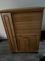 Houten Computerkast met Roldeur, Ophalen, Gebruikt, 50 tot 100 cm, Overige houtsoorten