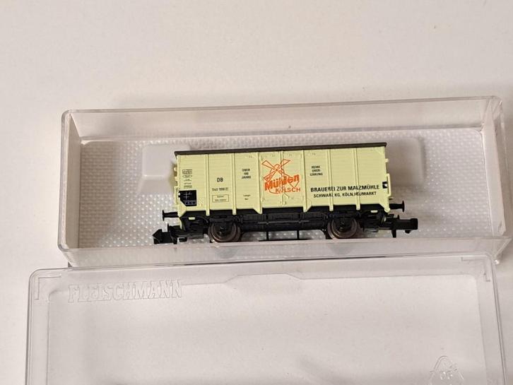 Fleischmann goederenwagon Mühlen, art. 83 8341 K, Hobby en Vrije tijd, Modeltreinen | N-Spoor, Zo goed als nieuw, Wagon, Gelijkstroom