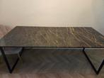 Marmeren eettafel met Gouden Aders, Huis en Inrichting, Tafels | Salontafels, Ophalen, 200 cm of meer, 50 tot 100 cm, Zo goed als nieuw