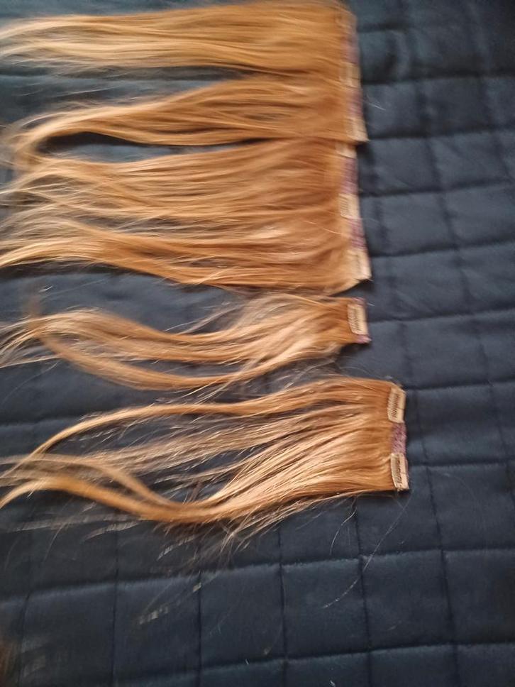 Echt haar extensions - blond, Sieraden, Tassen en Uiterlijk, Uiterlijk | Haarverzorging, Nieuw, Pruik of Haarverlenging, Ophalen of Verzenden