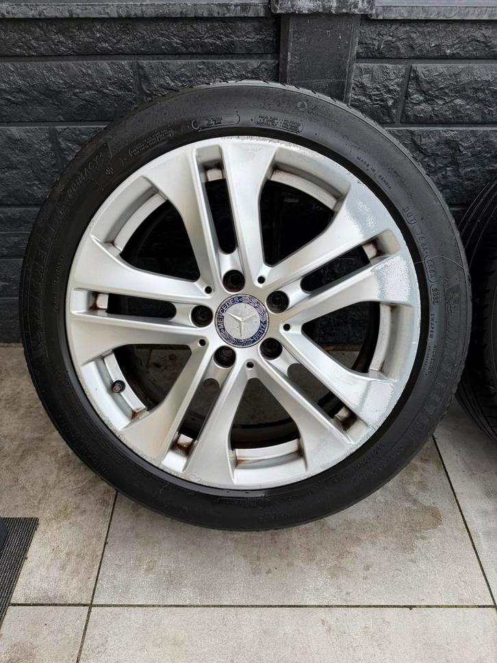 17" Mercedes C-Klasse W204 Velgen met zomerbanden, Auto-onderdelen, Banden en Velgen, Banden en Velgen, Winterbanden, 17 inch