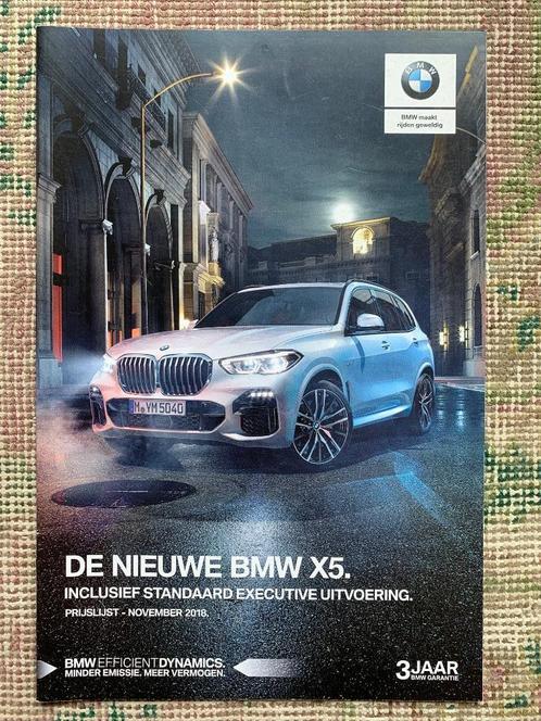 Nederlandse prijslijst BMW X5 G05 2018 nieuw!, Boeken, Auto's | Folders en Tijdschriften, Nieuw, BMW, Ophalen of Verzenden