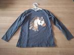 Dopodopo Longsleeve Glitterprint Paard (Maat 128), Gebruikt, Meisje, Ophalen of Verzenden, Dopodopo