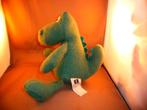 HEMA dino/draak groen velours ogen groene manen rest gehaakt, Ophalen of Verzenden, Zo goed als nieuw, Overige typen