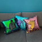 nieuw pailletten kussen reversible omkeerbare glitters, Ophalen of Verzenden, Nieuw, Overige kleuren, Vierkant