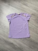 Lila t-shirt met gouden knopen, Kinderen en Baby's, Kinderkleding | Maat 128, Ophalen of Verzenden, Zo goed als nieuw, Meisje