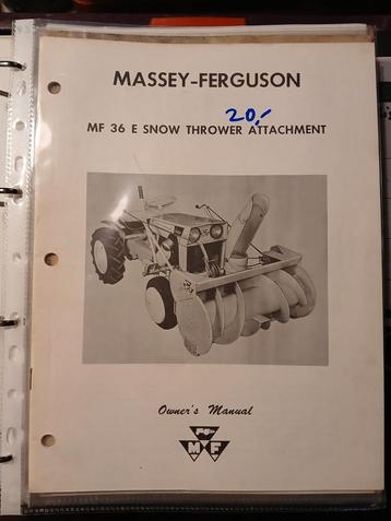 Folders en boekjes massey ferguson tuin smalspoor enz beschikbaar voor biedingen