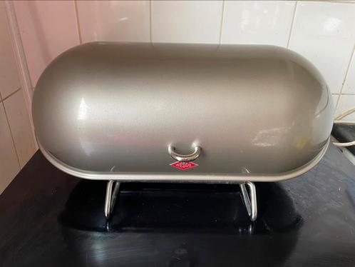 Mooie bruin/ grijze moderne broodtrommel breadboy Wesco!, Huis en Inrichting, Keuken | Servies, Zo goed als nieuw, Overige typen