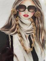 Schattige Choker Set met Bloemen, Overige materialen, Verzenden, Nieuw, Goud