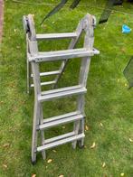 Aluminium Ladder - Inklapbaar - 1 Deel Ontbreekt, Doe-het-zelf en Verbouw, Ladders en Trappen, Gebruikt, Ophalen of Verzenden